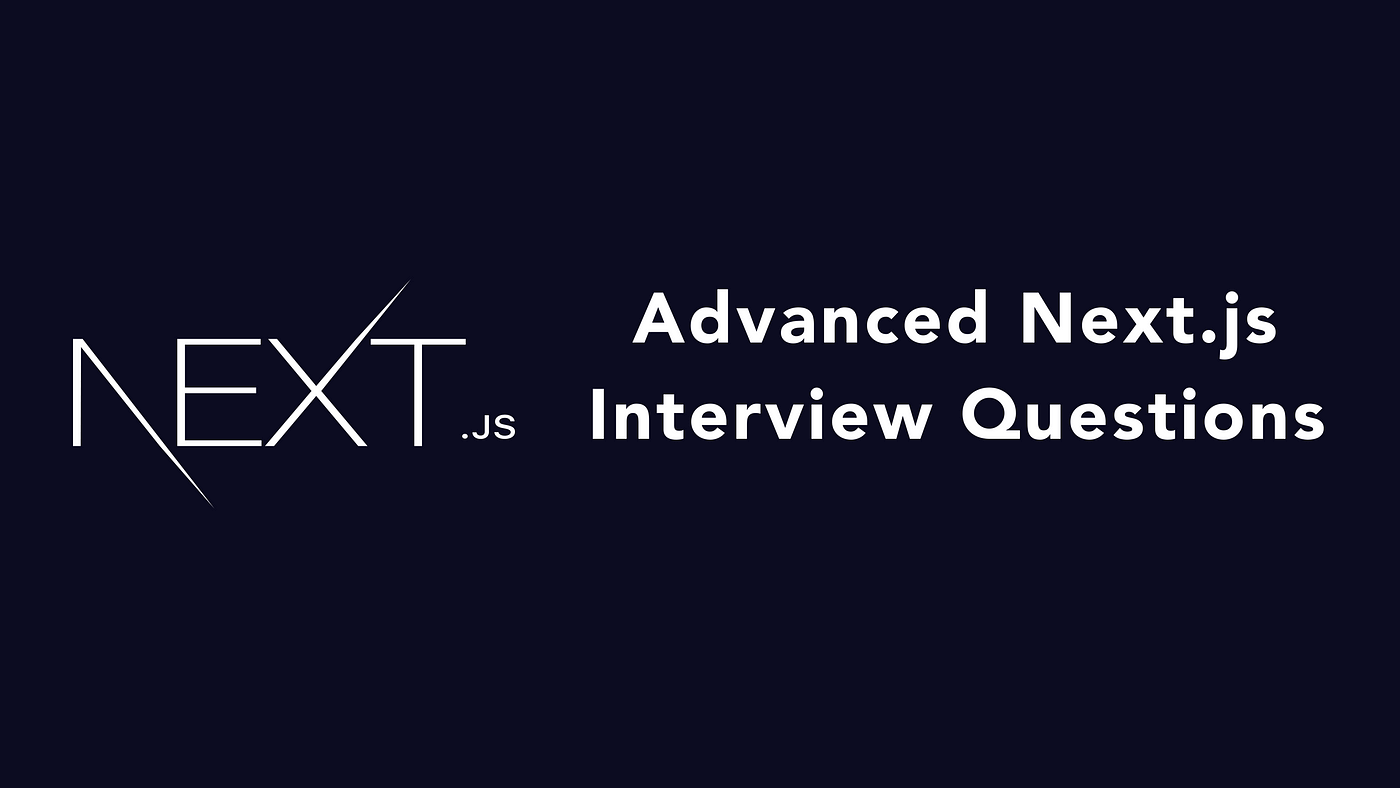 Next JS interview questions