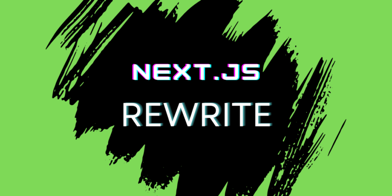 How to rewrite URL in Next.jS ?