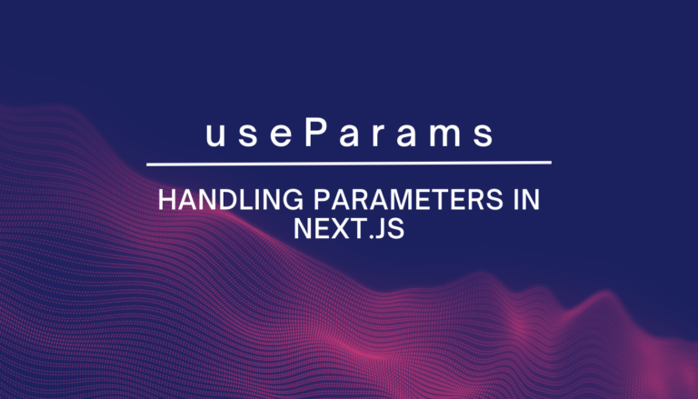 how to use useParams hook in next.JS ?