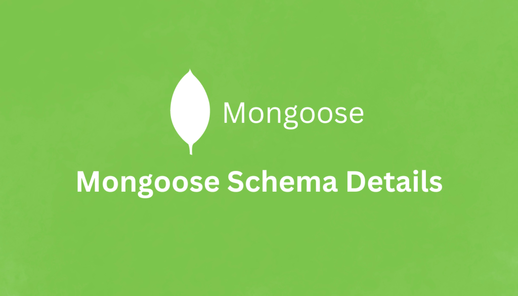 mongoose schema for mongoDB