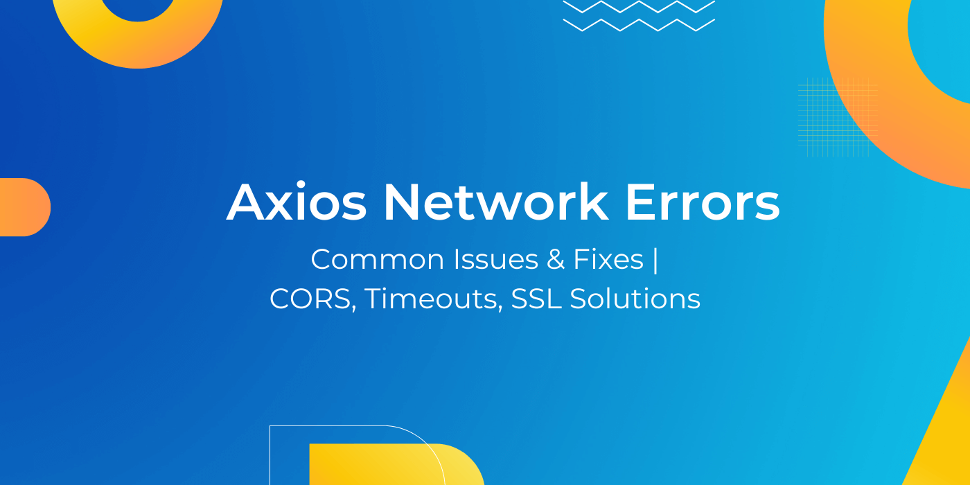 axios network errors