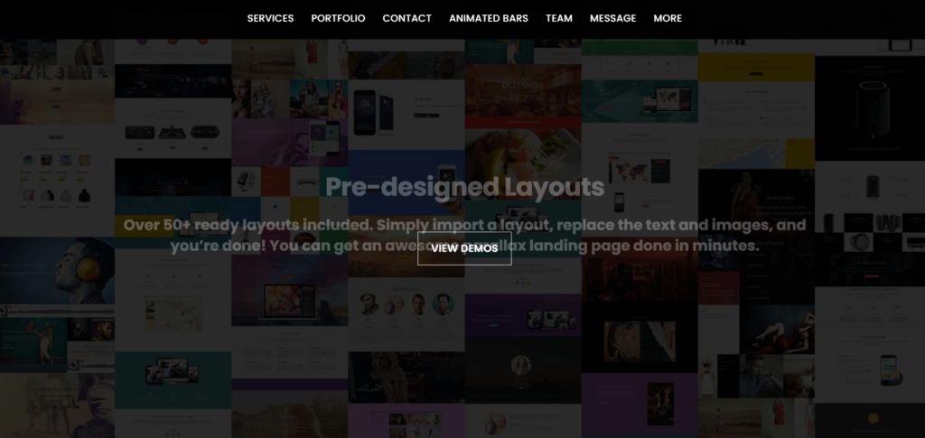 Parallax WordPress theme Screen Shot